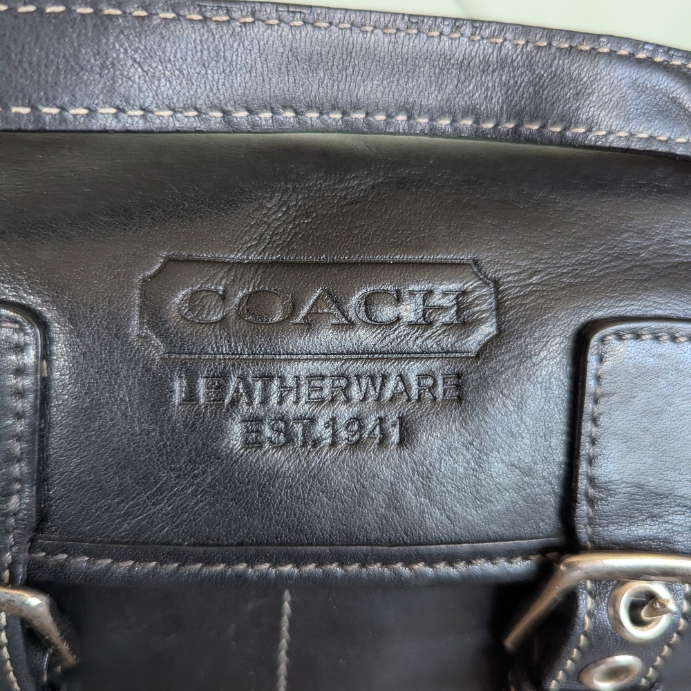 Vintage Coach Bleecker Double Buckle Crossbody - Picture 10 of 14